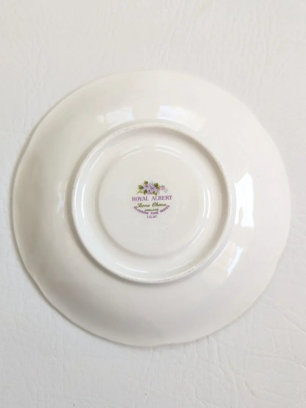 Royal Albert Blossom Time Lilac Teacup & Saucer Bone China England Gilt